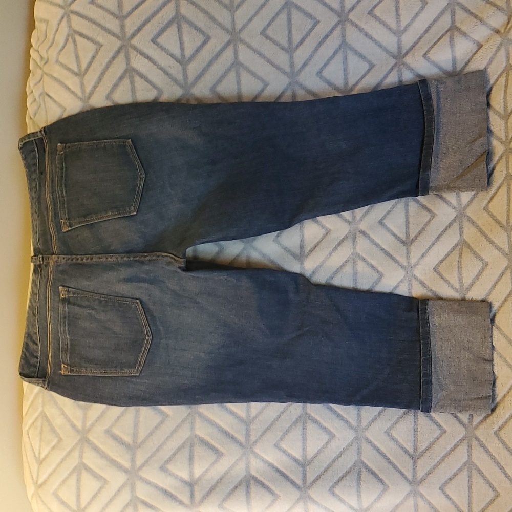 Banana Republic rolled cuff denim jean Capris petite - Picture 5 of 10